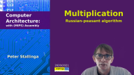 Multiplication: Russian-peasant algorithm